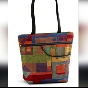 Danny K. Women's Tapestry ISABELLA Tote Bag Shoulder Bag Patchwork Handmade USA.